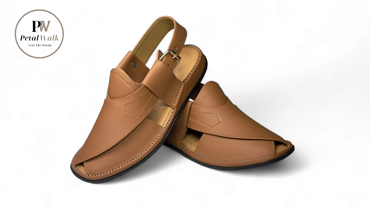 Light Mustard Gogo Elite Charsadda Chappal
