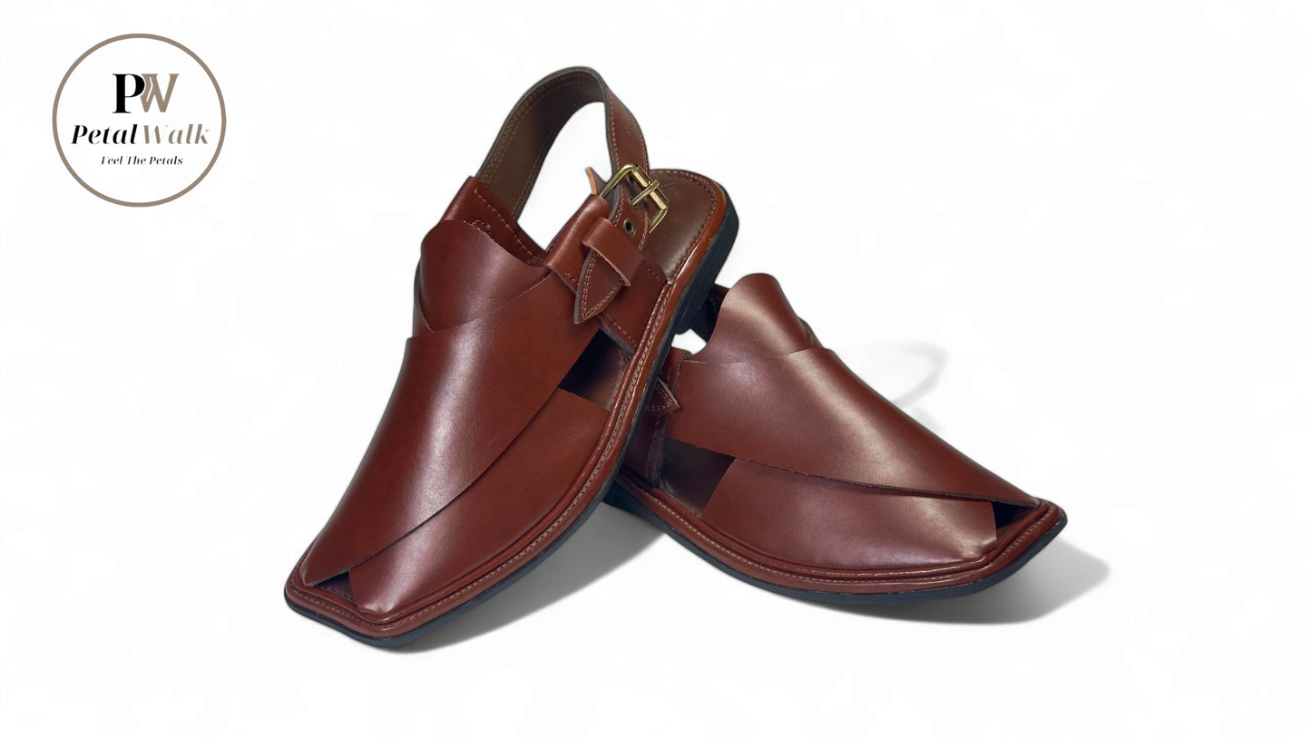 Traditional Charsadda Mustard Golti Chappal