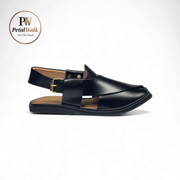 PetalWalk Black Smart Zalmi Chappal