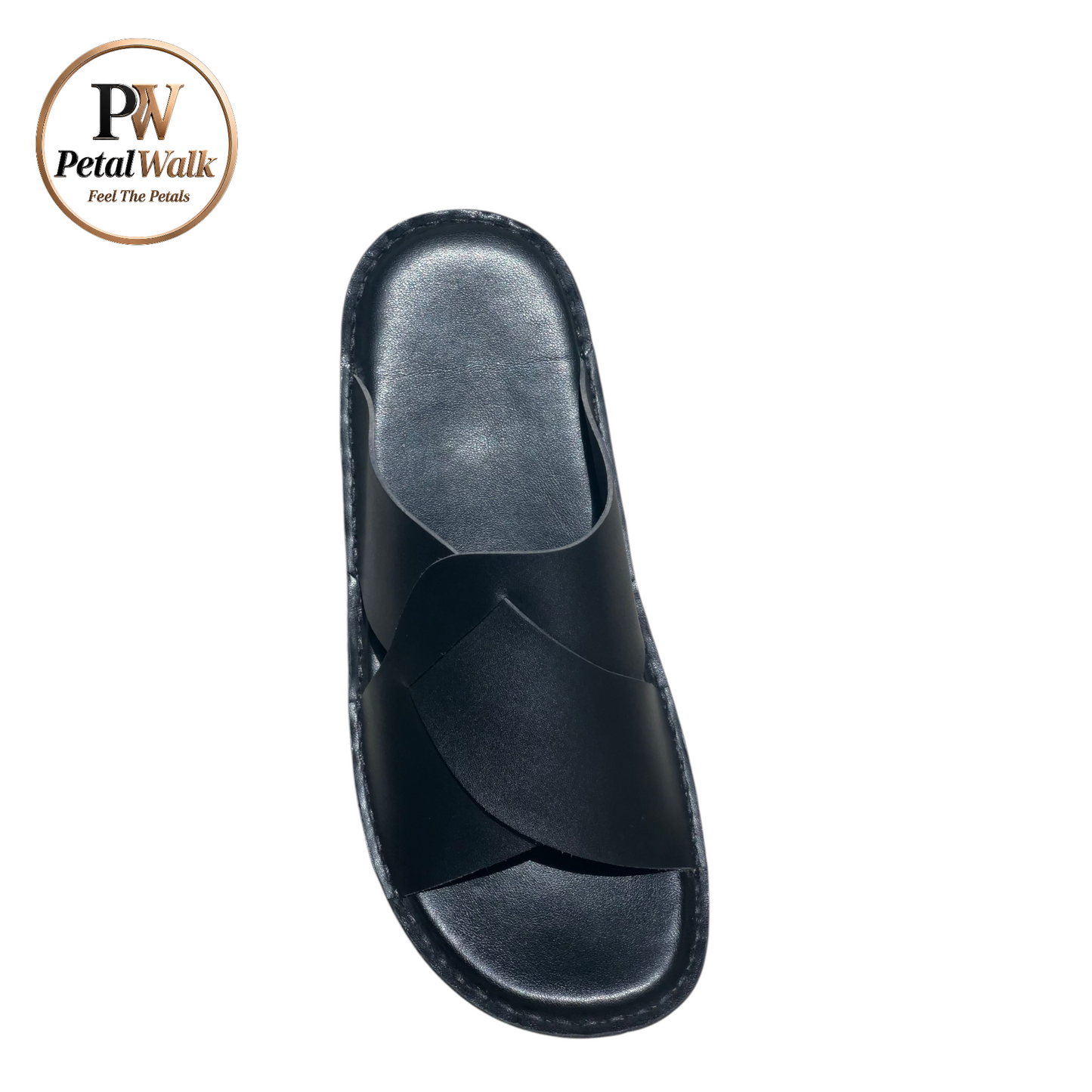 Chocolate Brown Elite Cross Strap Handmade Slippers