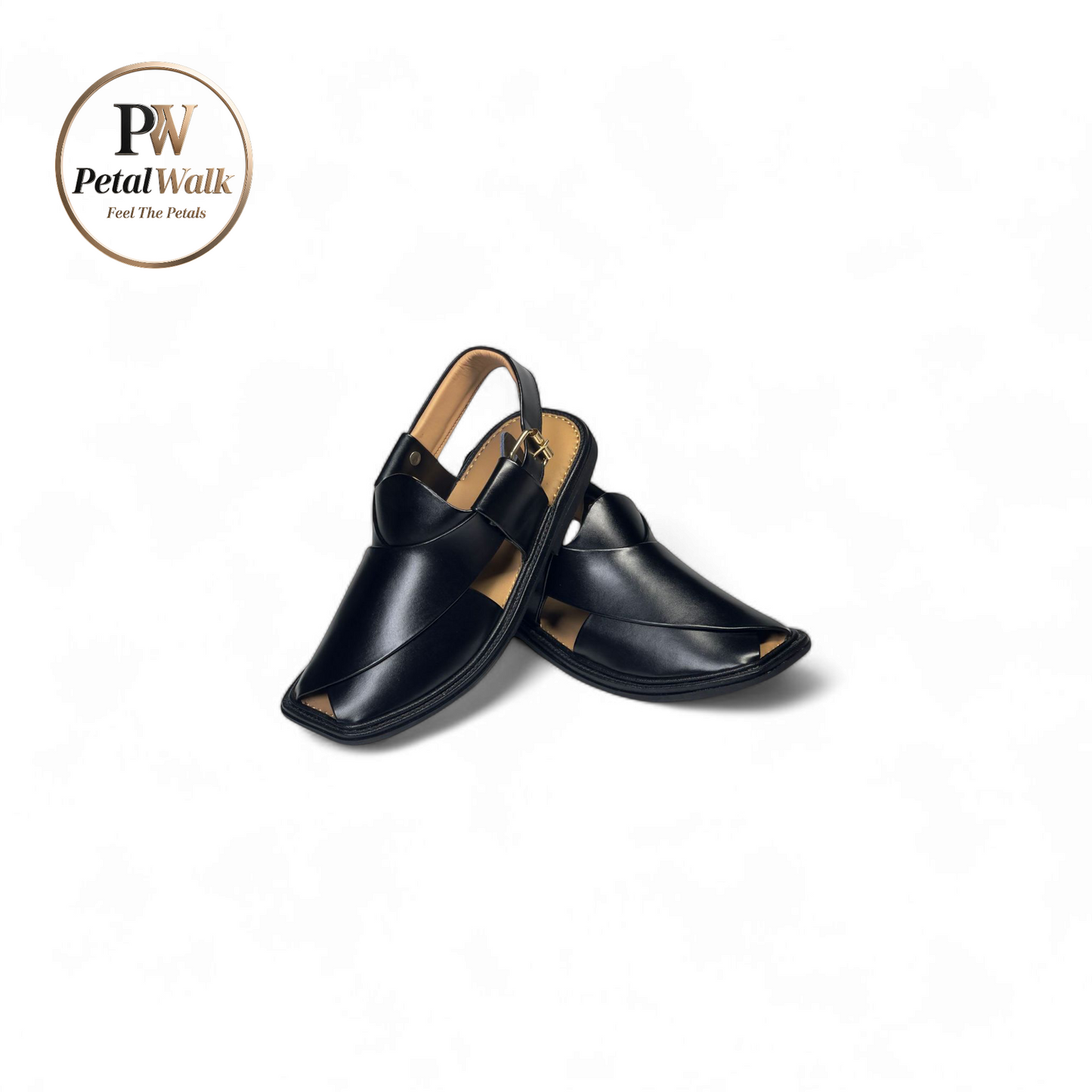 PetalWalk Black Smart Zalmi Chappal