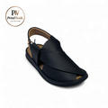 Black Matte Ring Sole Handmade Chappal