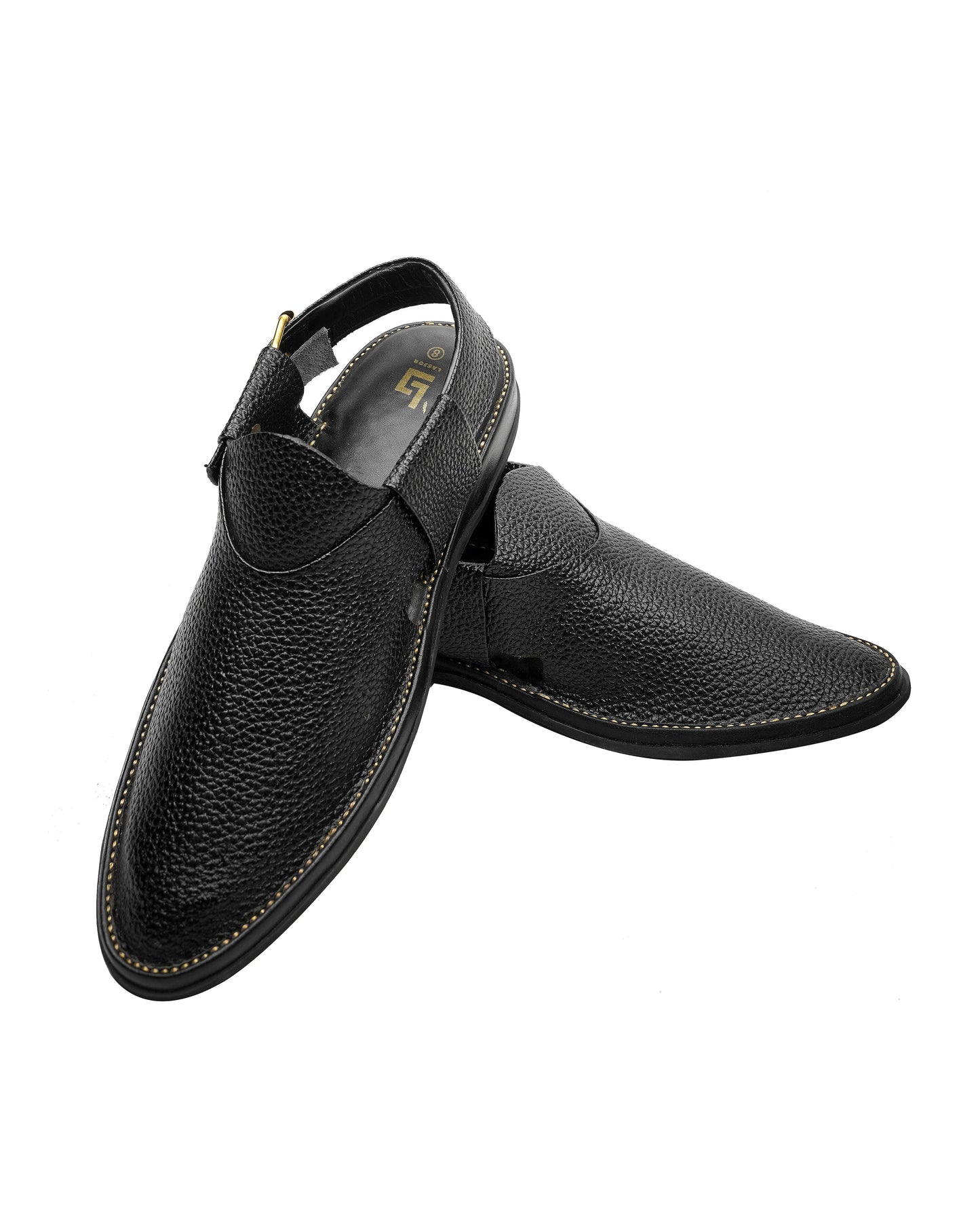 Double Sole Black Doted Jeans Handmade