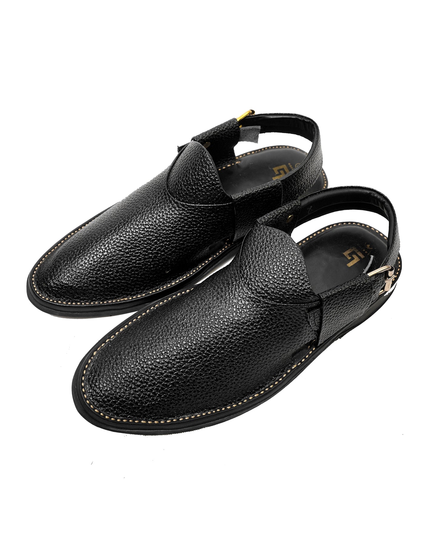 Double Sole Black Doted Jeans Handmade